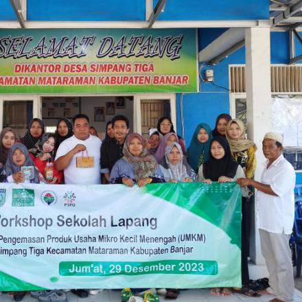 Tarik Minat Konsumen, Desa Simpang Tiga Gelar Workshop Sekolah Lapang 